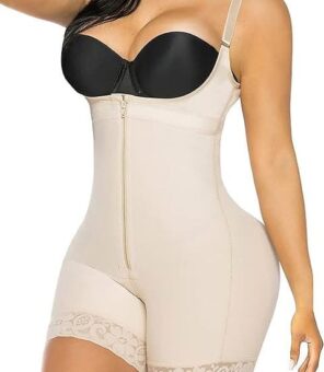 Faja Colombiana Tipo Body con Cierre y Broches