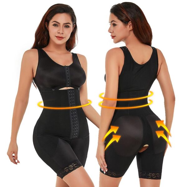 Faja Colombiana Body con Brasier con 4 hileras de broches - Imagen 5
